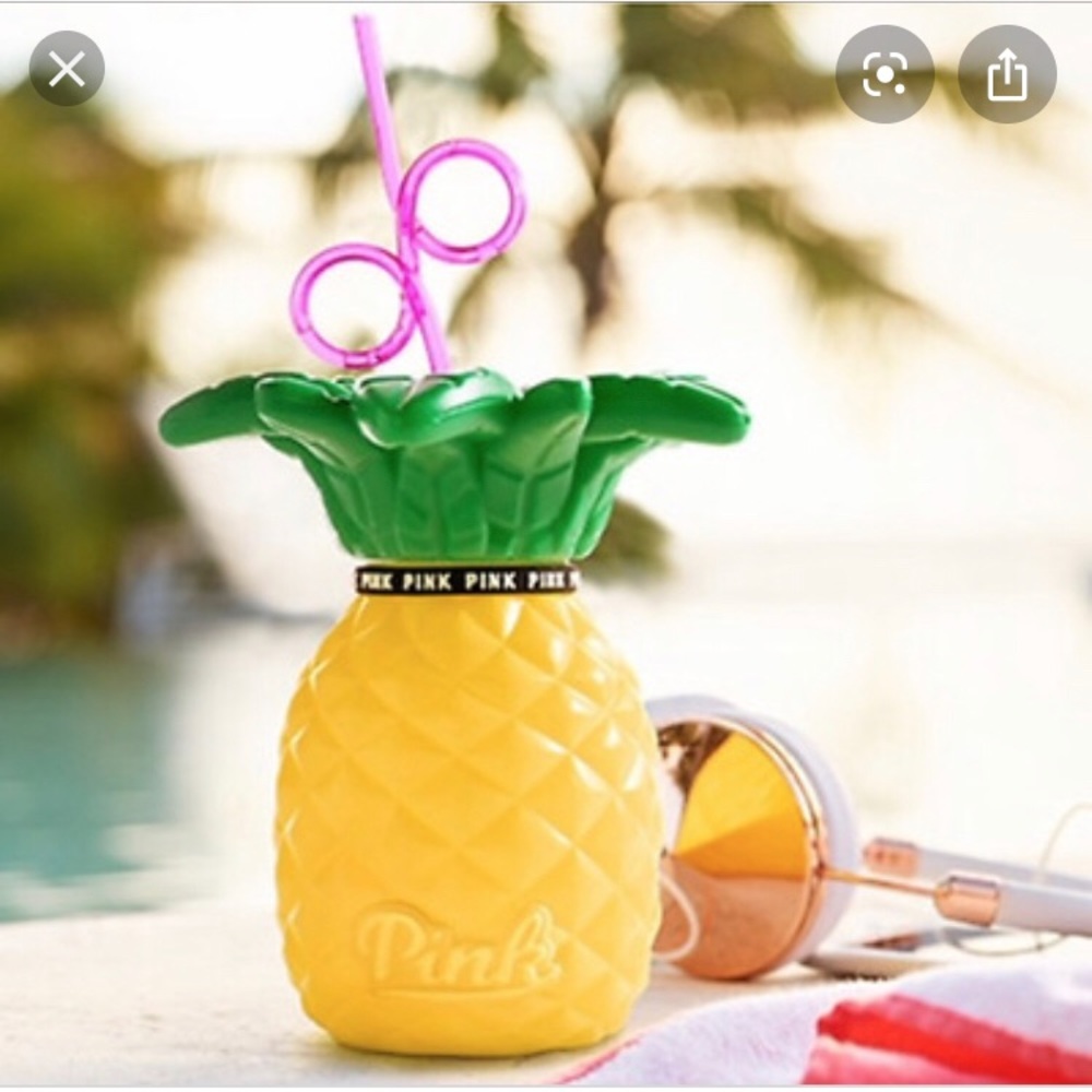 Victoria Secret Pink Pineapple Tumbler